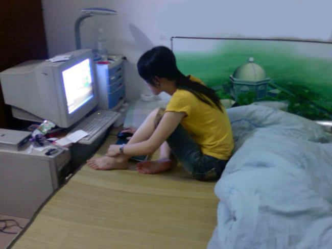 在我床上上网