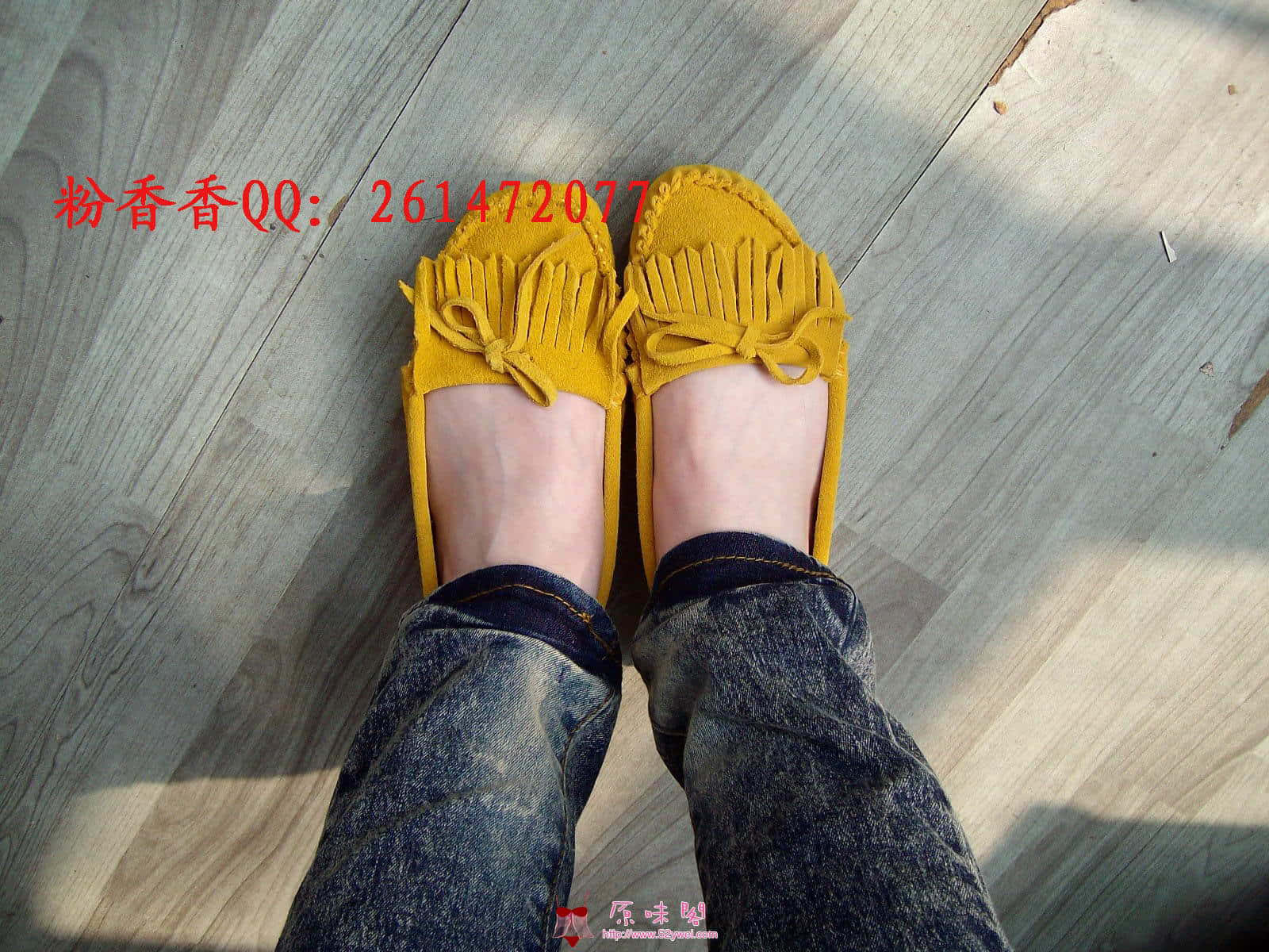 嫩黄色牛皮小鞋4.jpg