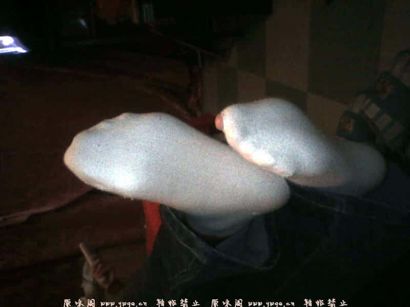 老婆的棉袜脚底